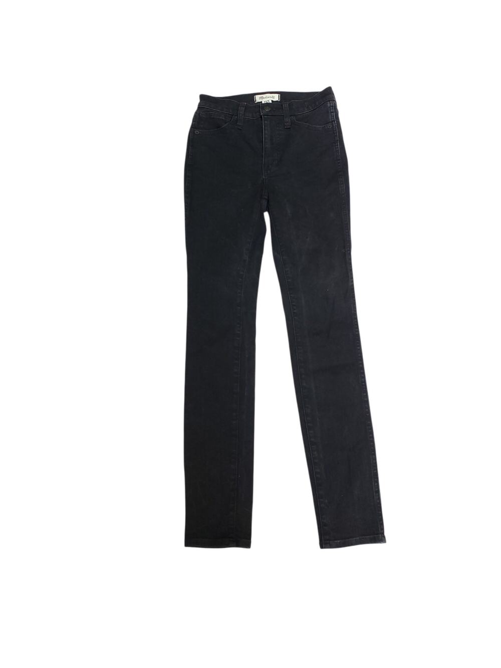 Madewell 10" High-Rise Skinny Jeans Black Frost Preppy Minimalist Sz 24